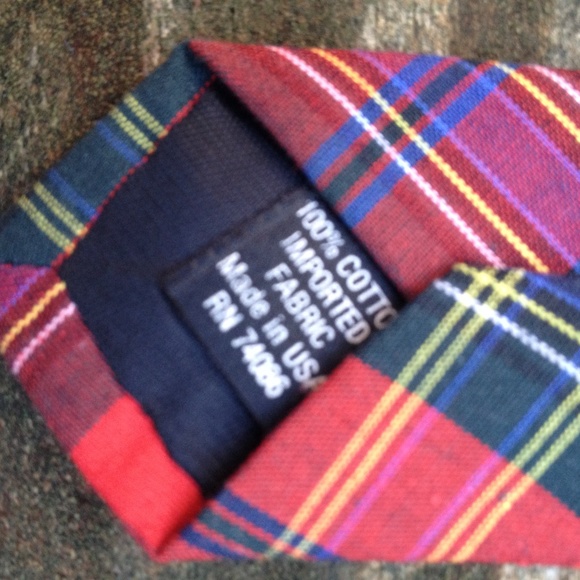 Disney Mickey Mouse Golf Plaid Men's Necktie - Picture 5 of 5